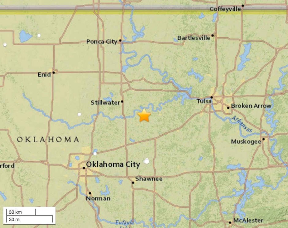 Oklahomos valstiją supurtė 5 balų žemės drebėjimas