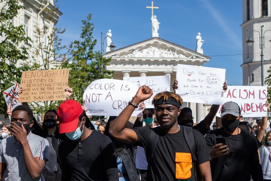 Po protesto akcijos už juodaodžių teises pradėtas ikiteisminis tyrimas