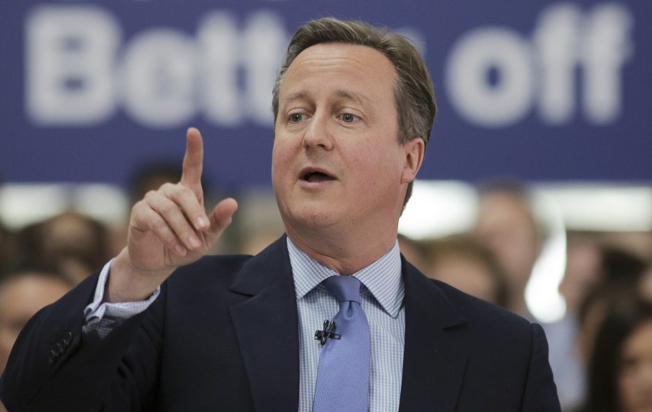 D. Cameronas: pasitraukimas iš ES sukels recesiją