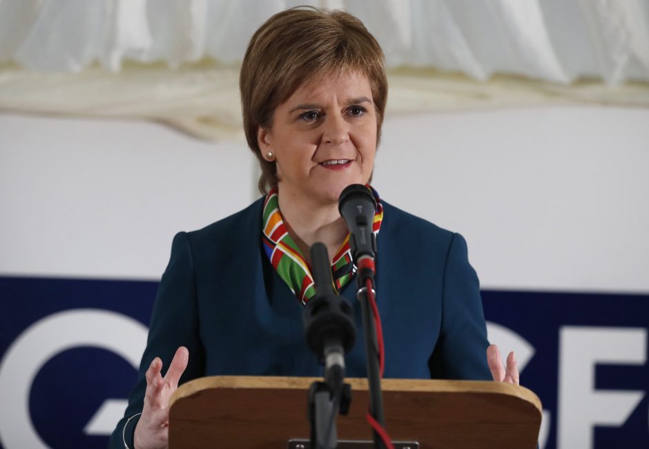 Škotijos lyderė sieks naujo referendumo dėl nepriklausomybės