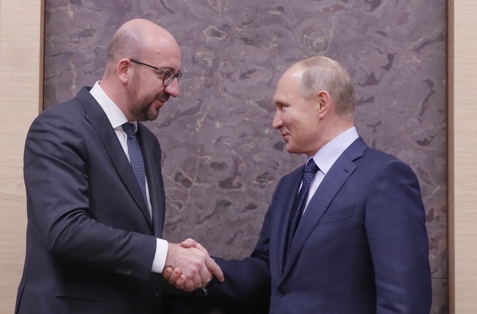 Per pokalbį su V. Putinu EVT pirmininkas kaltino Rusiją dėl įtampos