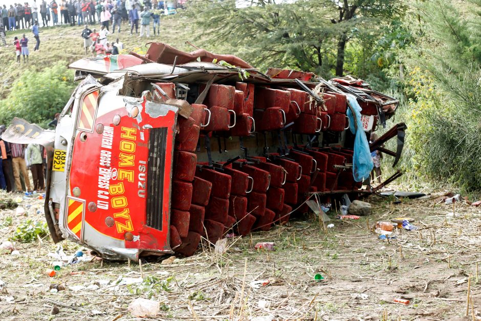 Kenijoje per autobuso avariją žuvo 51 žmogus