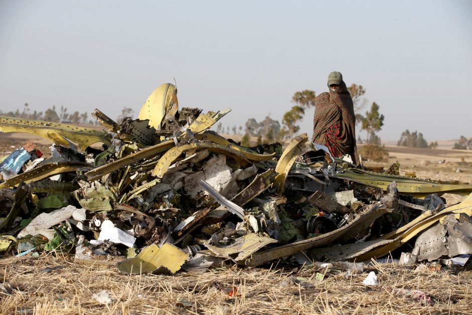 Etiopija sudužusio lėktuvo „juodąsias dėžes“ išsiųs į Europą