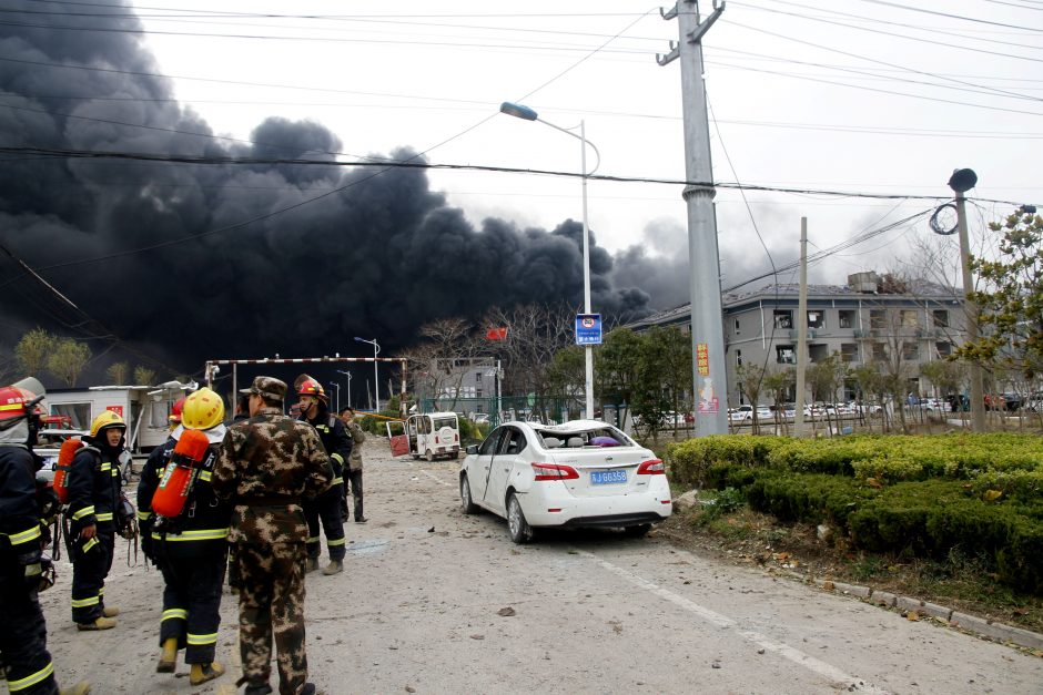 Per sprogimą Kinijos chemijos fabrike žuvo šeši žmonės, 30 sunkiai sužeisti