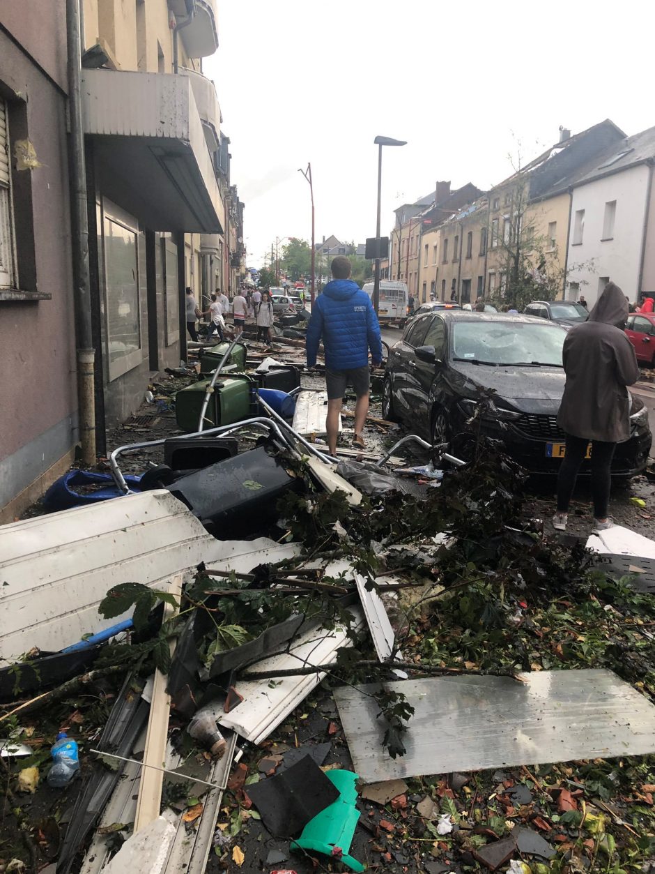 Liuksemburge siaučiant viesului sužeisti septyni žmonės