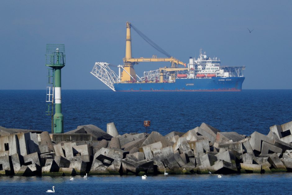 Antras Rusijos laivas įsitraukė į „Nord Stream 2“ tiesimą