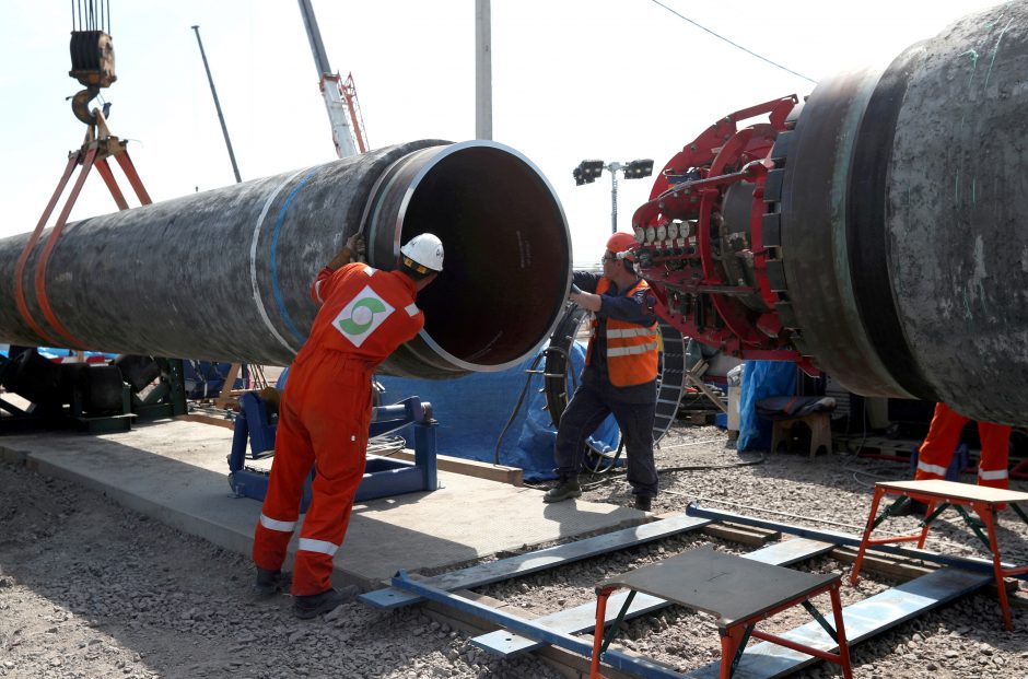 „Nord Stream 2“ pirmoji gija užpildyta techninėmis dujomis ir paruošta veikimui