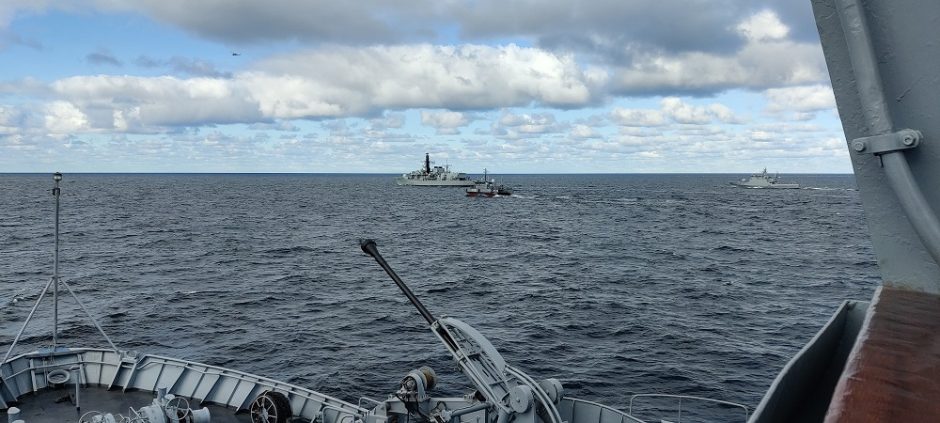Karinės jūrų pajėgos dalyvauja mokymuose Baltijos jūroje
