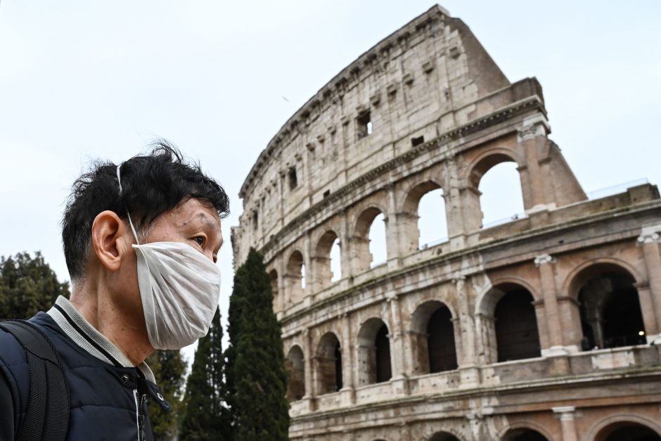 Italija milijardais eurų vertina turizmo verslo nuostolius dėl koronaviruso