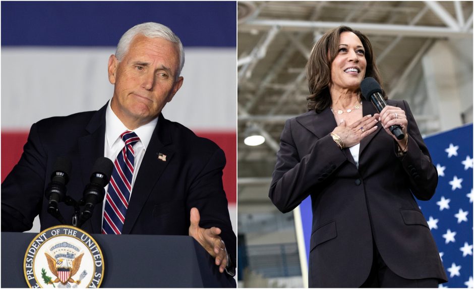 JAV kandidatai į viceprezidentus susirungs vieninteliuose debatuose
