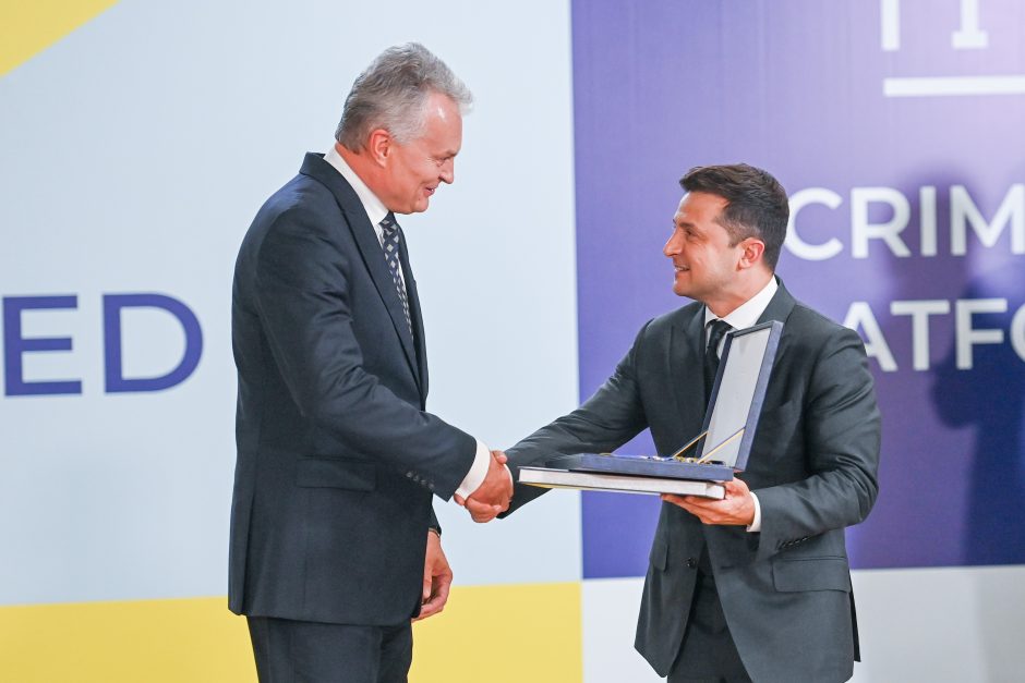G. Nausėdai įteiktas Ukrainos valstybės apdovanojimas – Jaroslavo išmintingojo ordinas