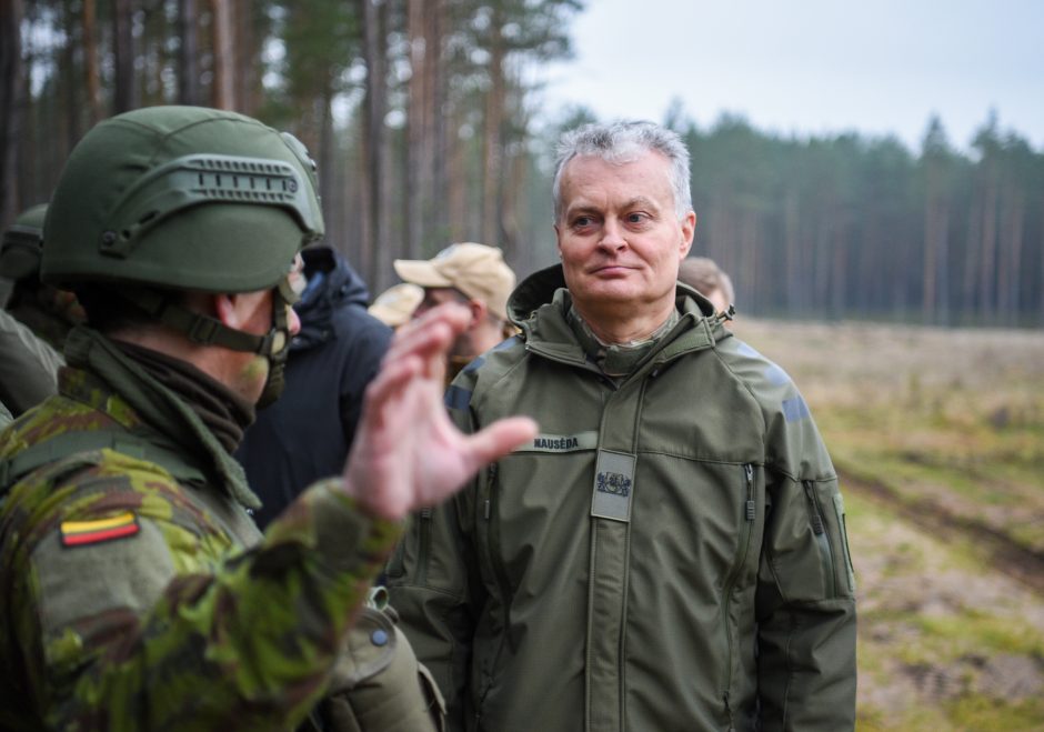 Plintant virusui G. Nausėda žada paramą Lietuvoje dislokuotam NATO batalionui