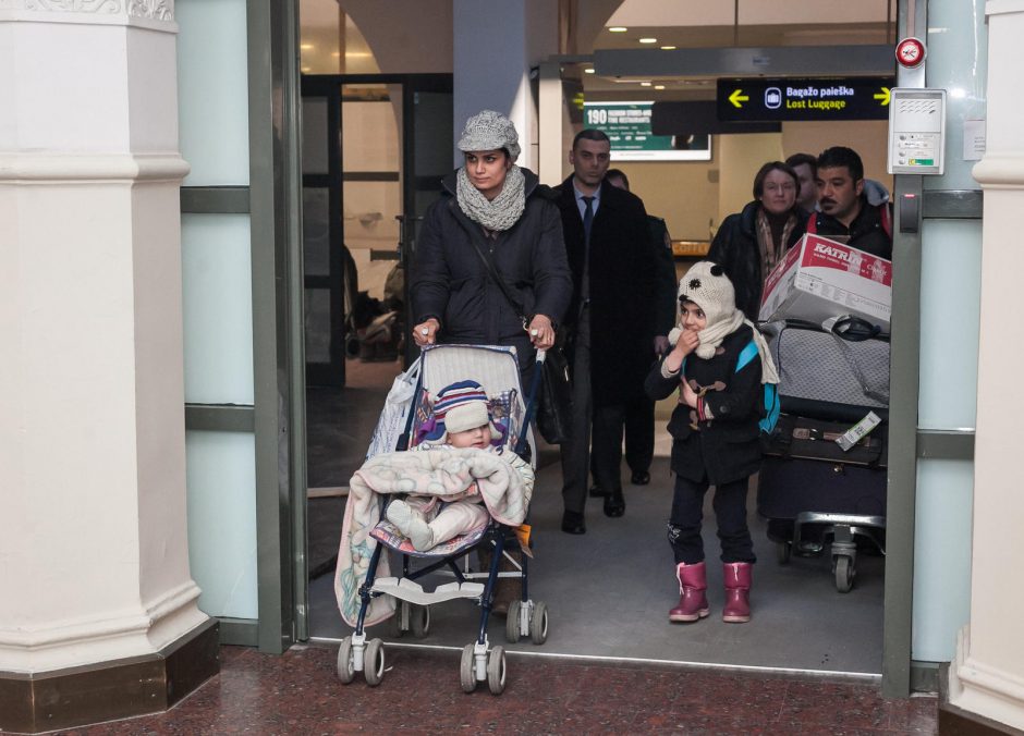 Į Lietuvą atvyko dar keturios sirų pabėgėlių šeimos