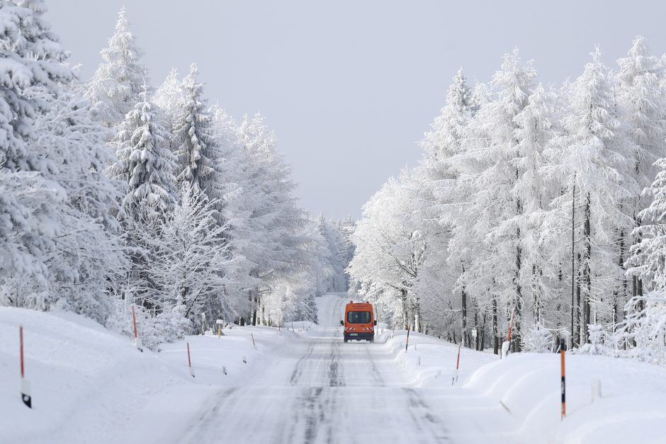 Vokietijoje vasarį fiksuojami temperatūros ir sniego rekordai