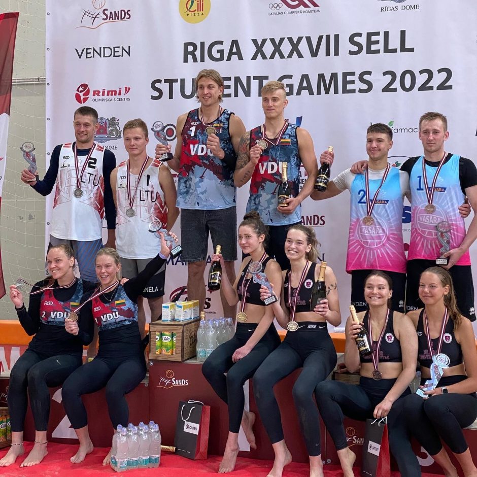 VDU sportininkai iš žaidynių Rygoje grįžo su 18 aukso medalių