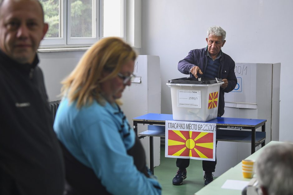Šiaurės Makedonija renka prezidentą
