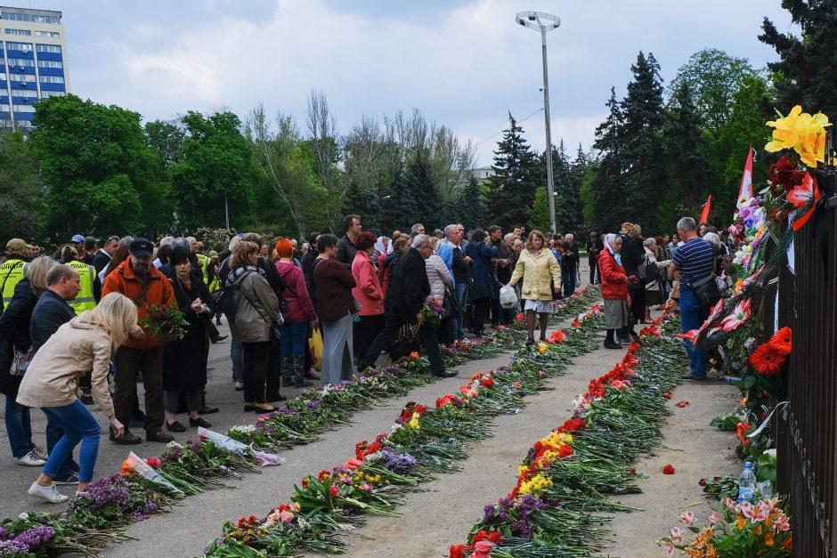 Ukrainoje minimos pražūtingų neramumų Odesoje penktosios metinės
