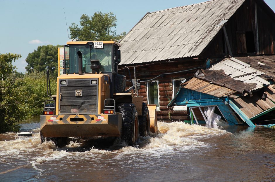 Potvyniai Sibire: žuvusių žmonių skaičius išaugo iki 14