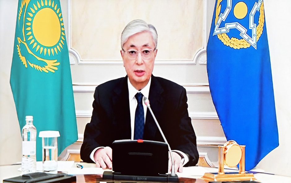Prezidentas: per neramumus Kazachstane bandyta įvykdyti perversmą
