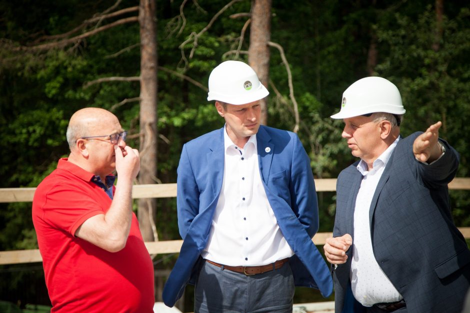 Vičiūnų vandens gerinimo įrenginių statybomis domėjosi Kauno vadovai ir ministras