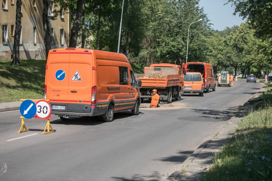 Naujoji Vilnia atsinaujina – rekonstruojama gatvė ir rajono apšvietimas