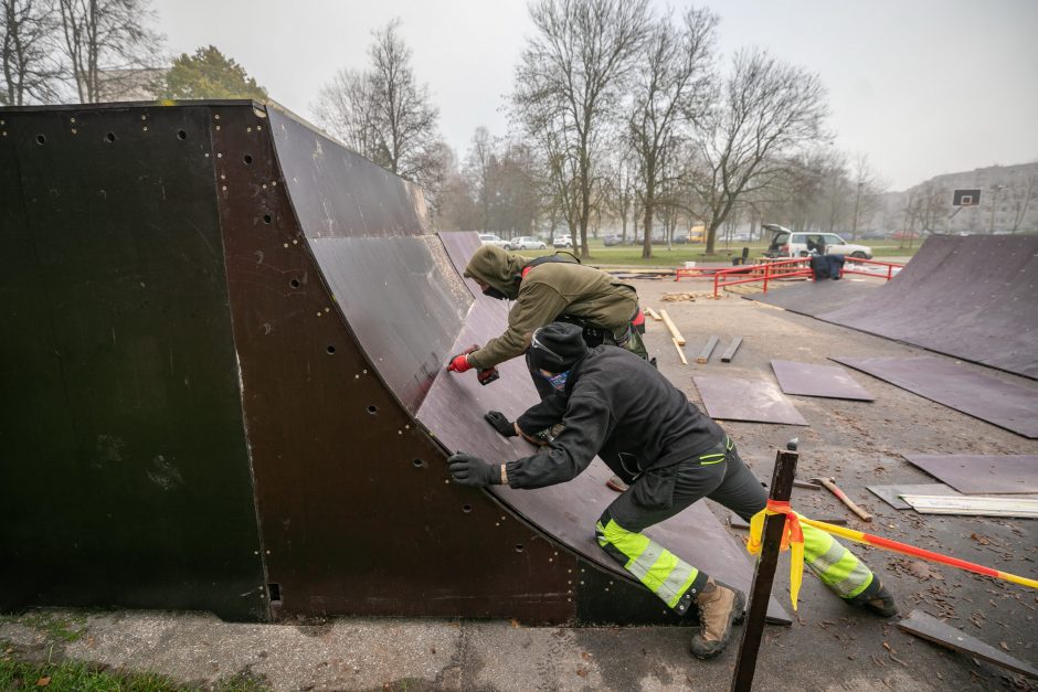 Sostinėje bus atnaujinti dar du riedutininkų parkai  