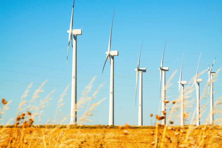 Vėjo elektrinės pernai pagamino rekordinį kiekį elektros energijos
