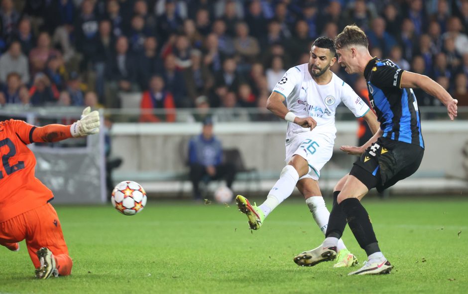 Čempionų lyga: „Man City“ sustabdė įžūlius belgus, Portugalijos čempionai triumfavo Turkijoje