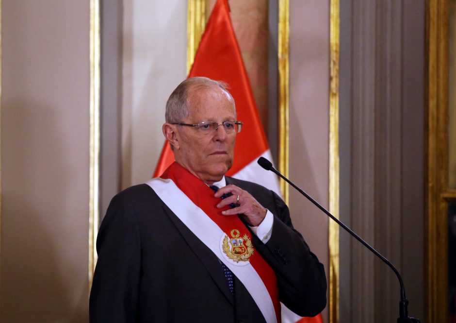 Peru prezidentas apklaustas dėl ryšių su Brazilijos bendrove „Odebrecht“