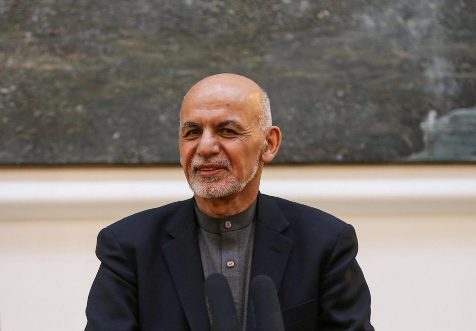 Afganistano prezidentas A. Ghani svarsto atsistatydinimo galimybę