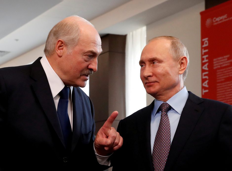 A. Lukašenka ir V. Putinas aptarė padėtį pasaulyje, taip pat ir Lietuvoje
