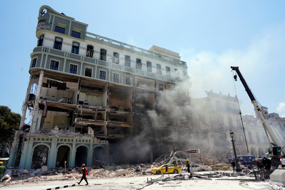 Sprogimas Havanos viešbutyje pareikalavo 8 gyvybių