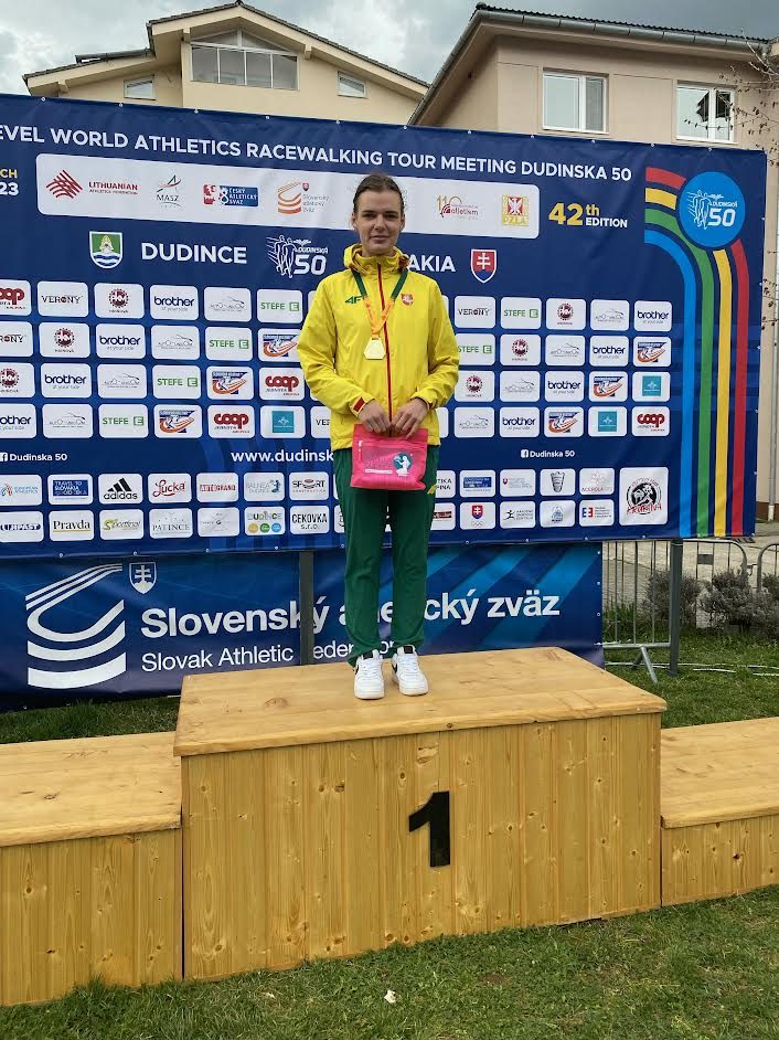 Lietuvos 35 km sportinio ėjimo čempione tapo A. Kavaliauskaitė