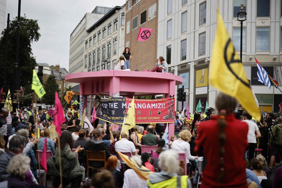 Klimato aktyvistai vėl rengia protestus Londono centre