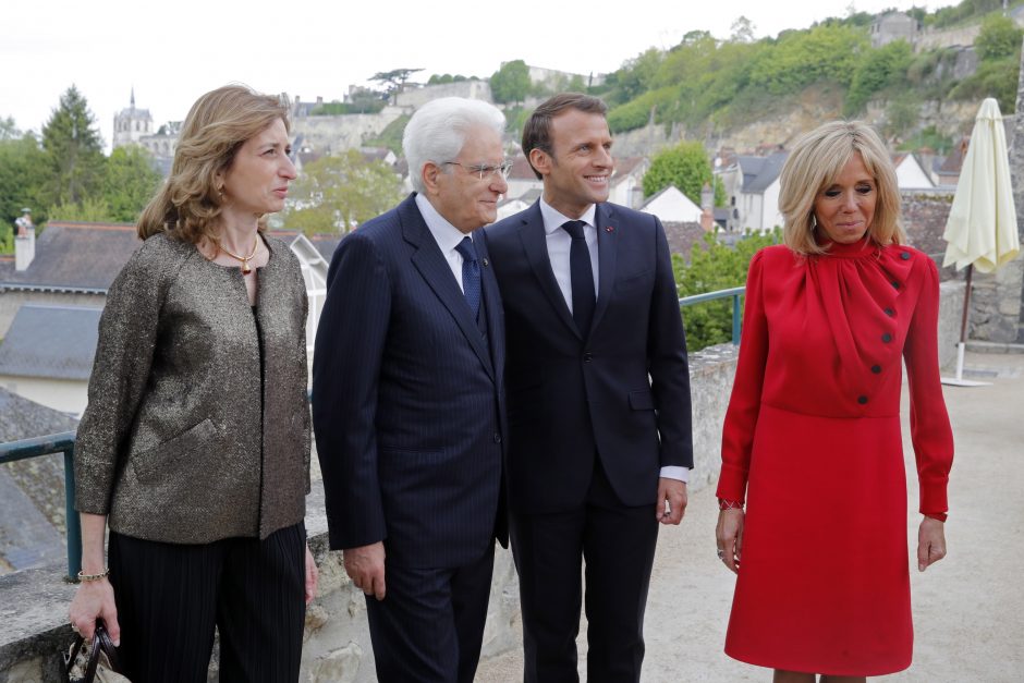 Prancūzijos ir Italijos prezidentai demonstruoja draugystę