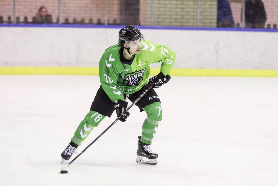 Lietuvos ledo ritulio čempionate – „Kaunas Hockey“ pergalė 18 įvarčių skirtumu
