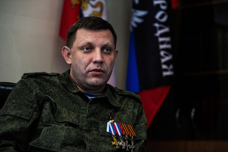 Separatistų lyderis pagrasino jėga išstumti vyriausybės pajėgas iš Donbaso