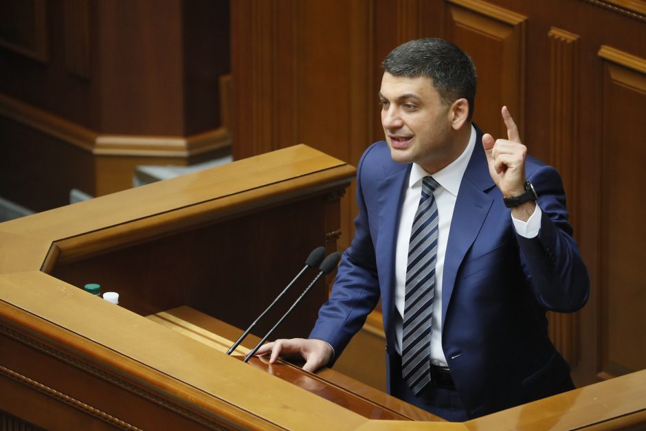 Ukrainos premjeras: valstybės skolai apmokėti nenaudosime aukso atsargų