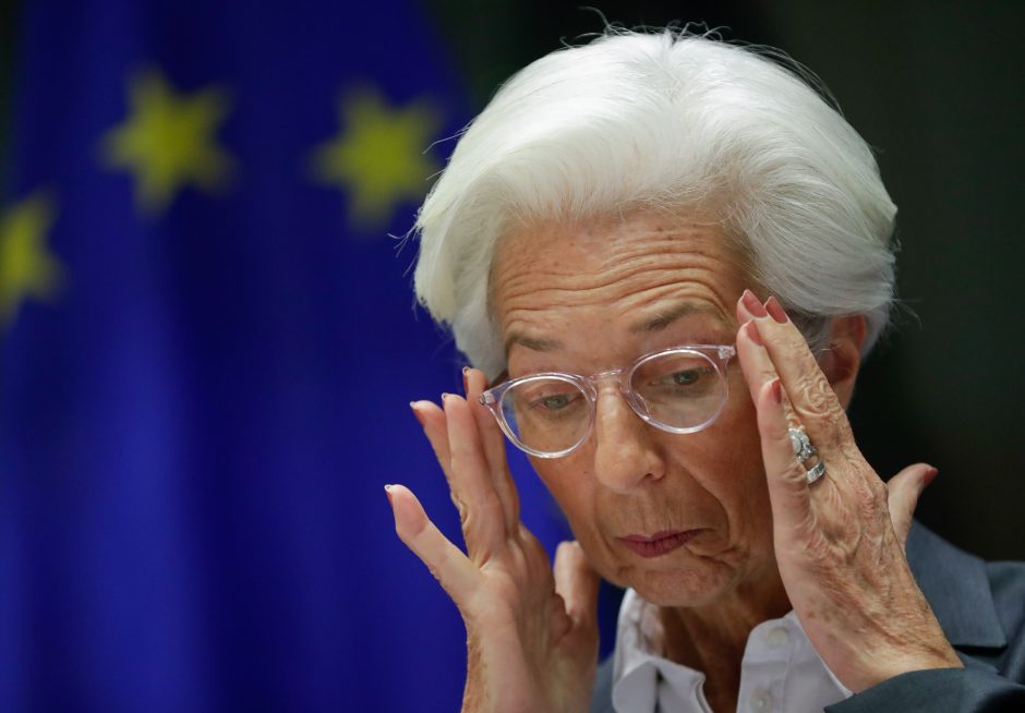 Ch. Lagarde atsargiai vertina ECB vaidmenį kovoje su klimato kaita