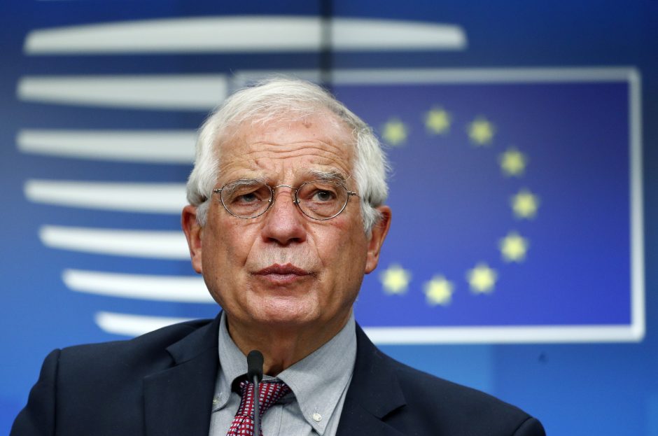 J. Borrellis ragina pasaulį pasiūlyti, kaip spręsti Izraelio ir palestiniečių konfliktą