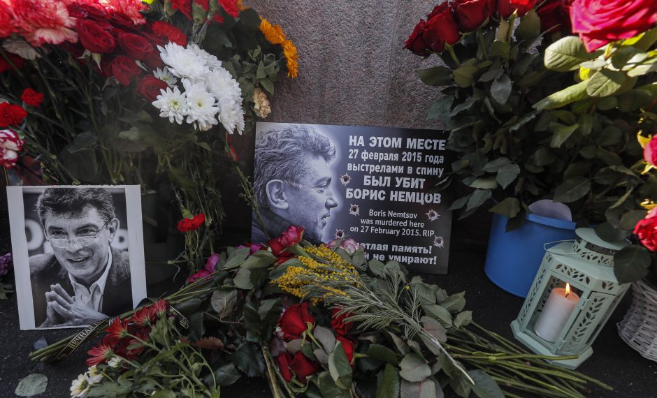 Tūkstančiai žmonių Maskvoje pagerbė B. Nemcovo atminimą