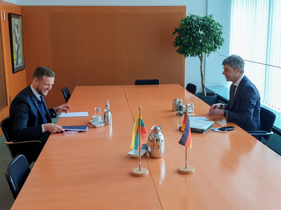 G. Landsbergis su Vokietijos kolega sutarė bendradarbiauti kovoje prieš dezinformaciją
