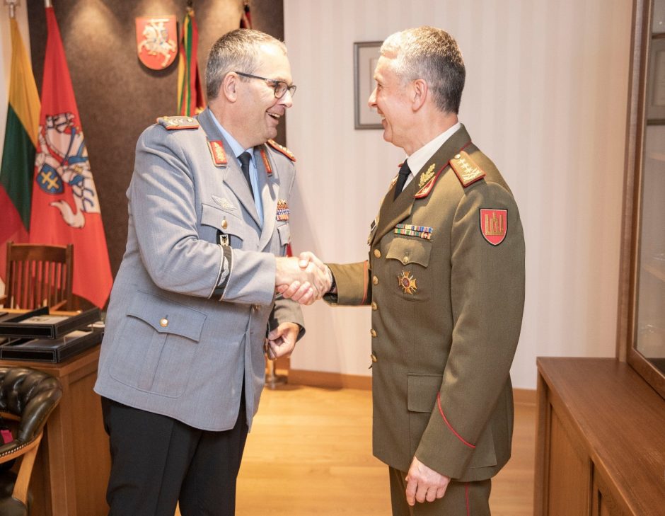 Lietuvoje lankosi Vokietijos Sausumos pajėgų vadas