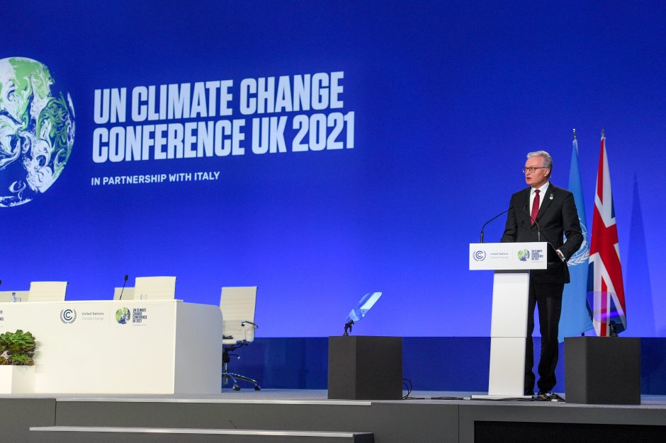 G. Nausėda JT klimato kaitos konferencijoje susitiko su Islandijos ir Australijos premjerais