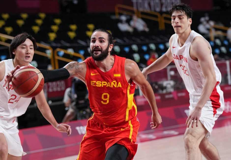 Olimpiniame krepšinio turnyre ispanai nugalėjo šeimininkus japonus