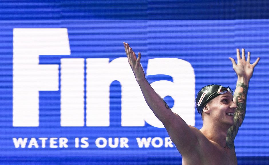 JAV plaukimo žvaigždė pagerino pasaulio rekordą