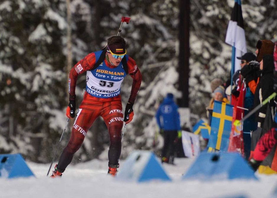 Biatlonininkas V. Strolia pasaulio taurės varžybose Norvegijoje – 66-as