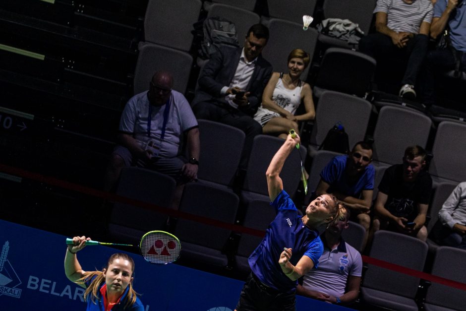 Lietuvos badmintonininkės Europos žaidynėse startavo pralaimėjimais