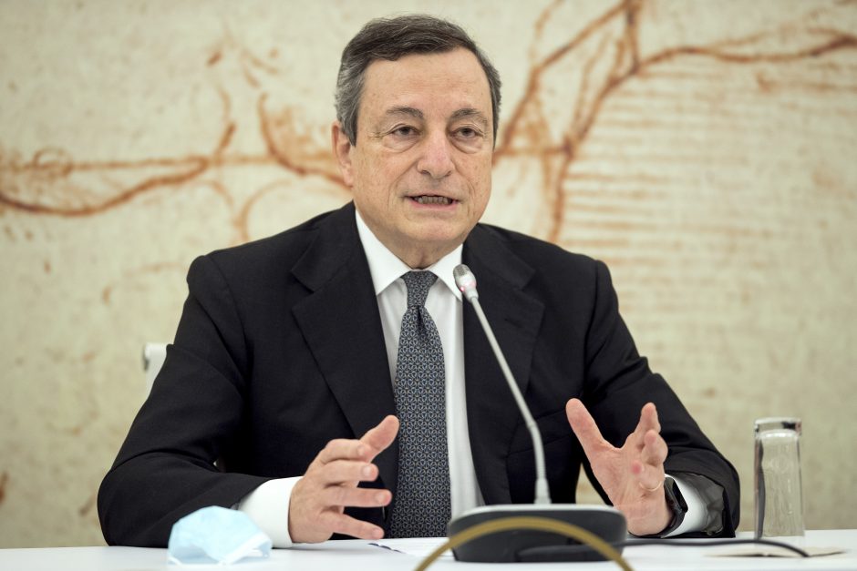 M. Draghis: jau galite rezervuoti atostogas Italijoje