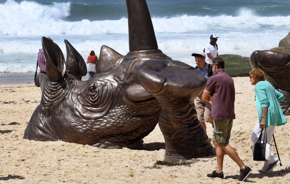 Sidnėjuje bangos nuplovė skulptūrų parodą